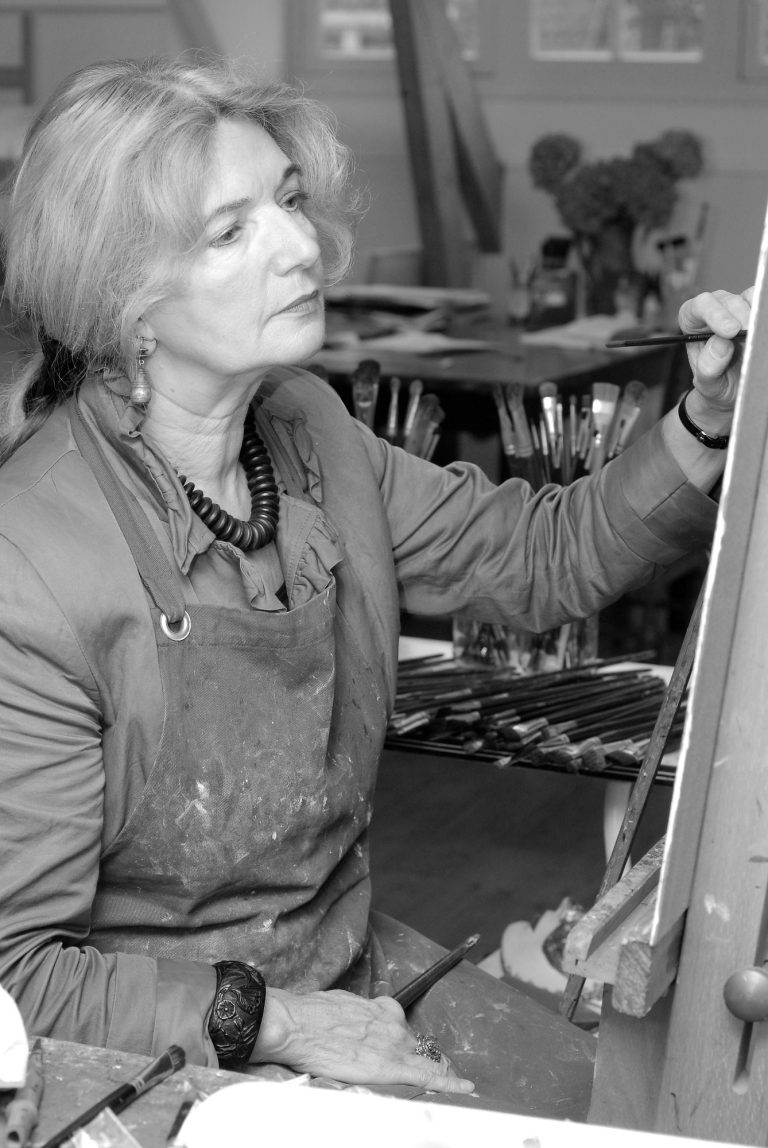 Gerry in haar atelier
